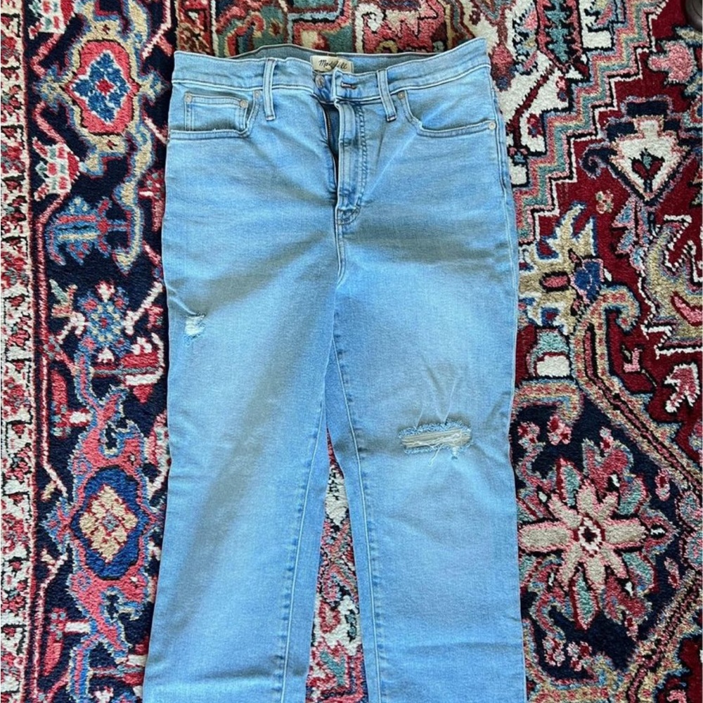 Madewell perfect vintage light distressed wash